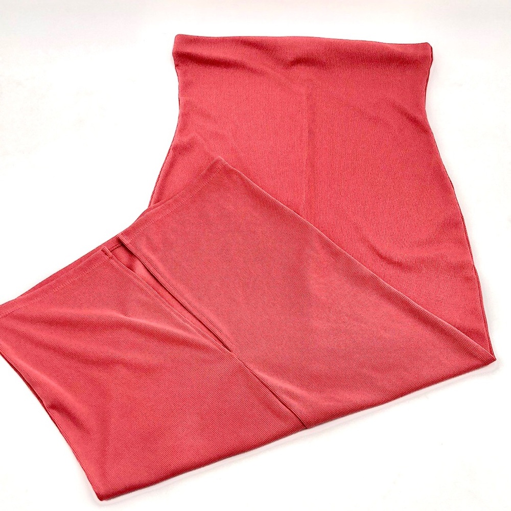 Forever 21 Rose Midi Tube Pencil Dress Lg